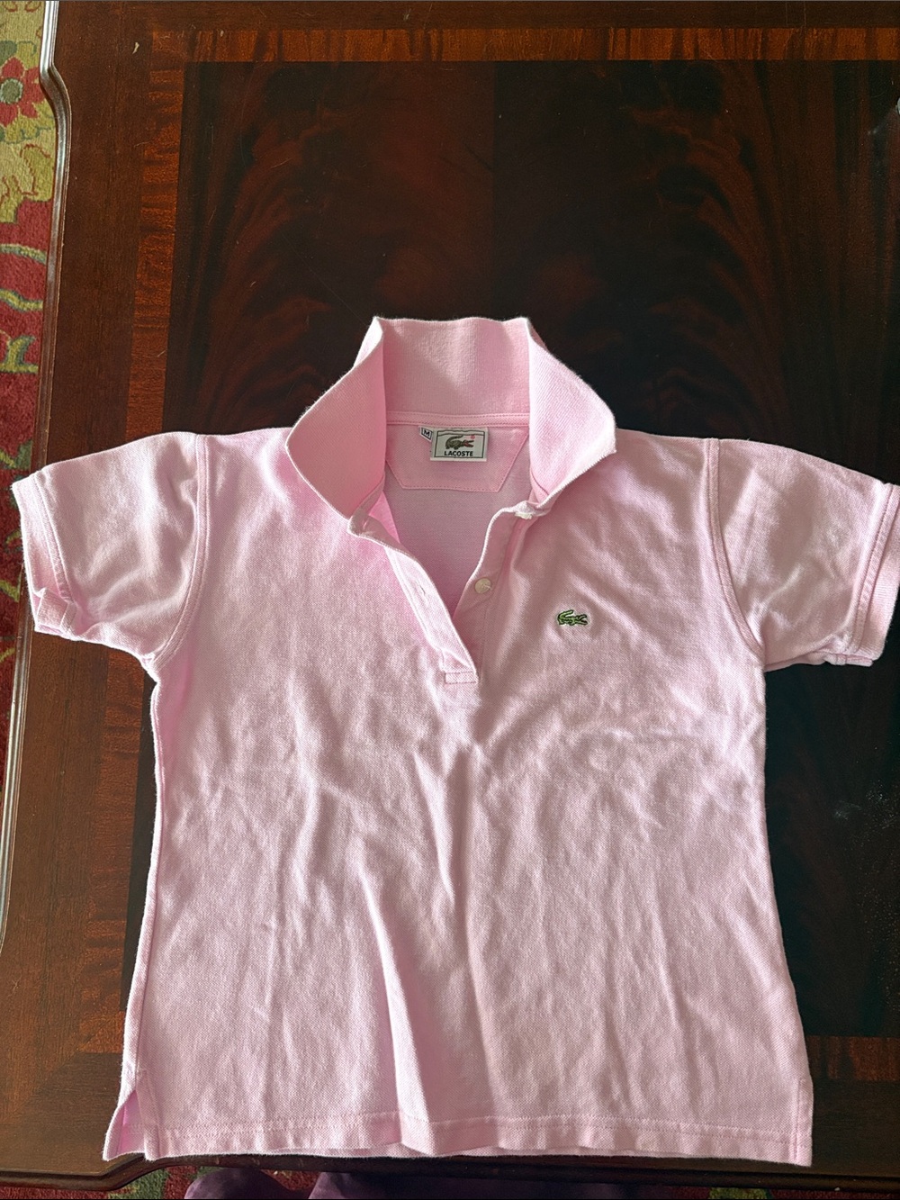 Lacoste Light Pink Polo Shirt sz M
